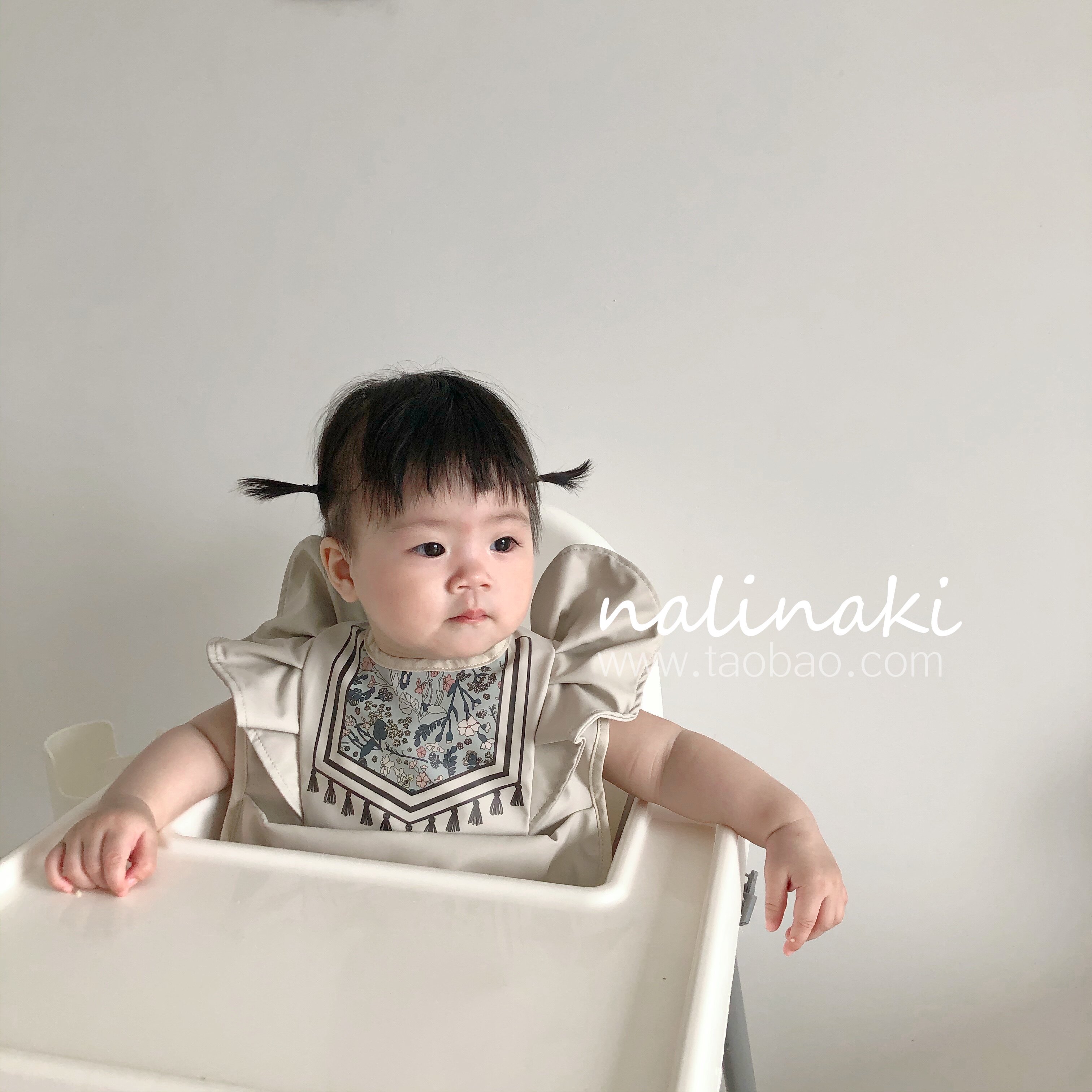 nalinaki Han baby eating surrounding pocket waterproof and anti-dirty side food children children's saliva towel shrineware Denmark the same