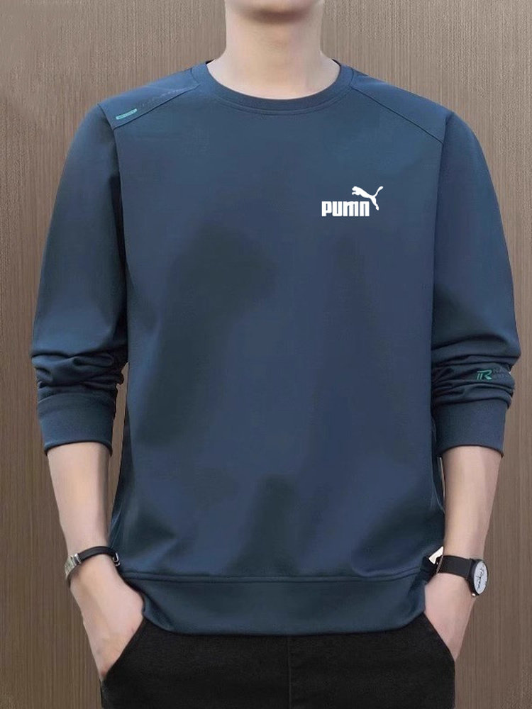 [90% off Special Zone]Men's Sweatshirt for Autumn and Winter, Casual Versatile Long-Sleeve Oversized T-Shirt, Heavyweight Sports Fleece Top