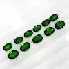 Natural electro-optical green permeable pyroxene bare stone ring surface elliptical water drop 3*4-6*8 customizable pendant ring ear needle