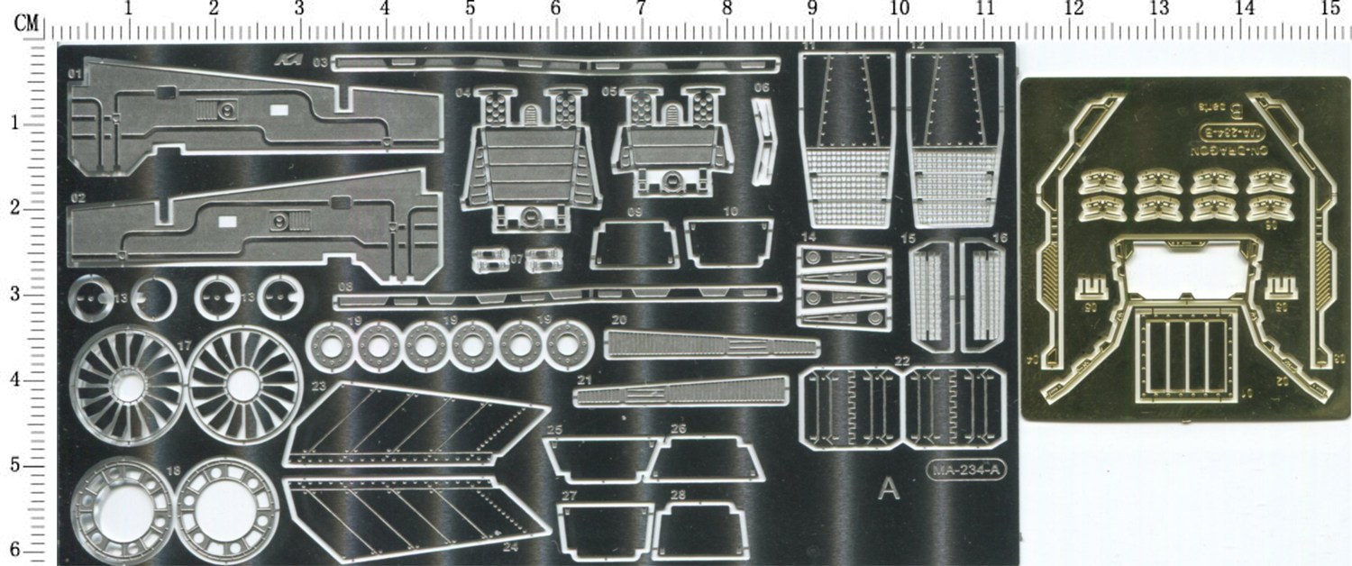 (Shangzhi model) 1 48 YF-19 Battlestar model transformation etching sheet 65794 with Long Valley
