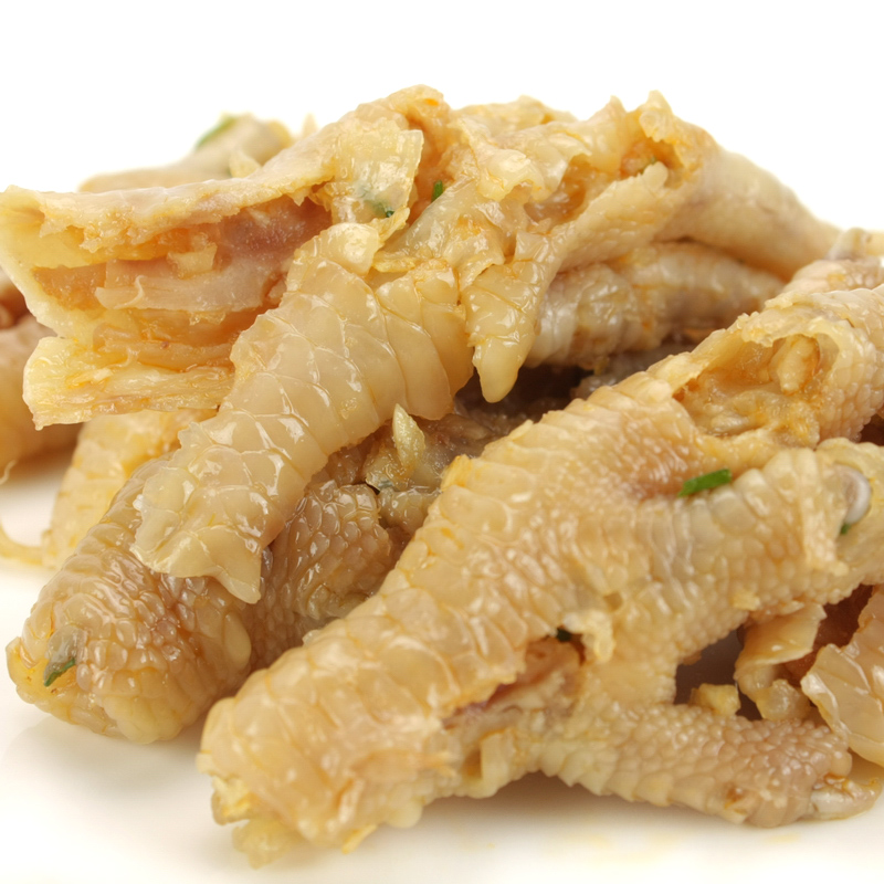 Time-honored brand Zhenweixing made daily big bone chicken claws chicken claws garlic is not spicy frozen vacuum half a kilo