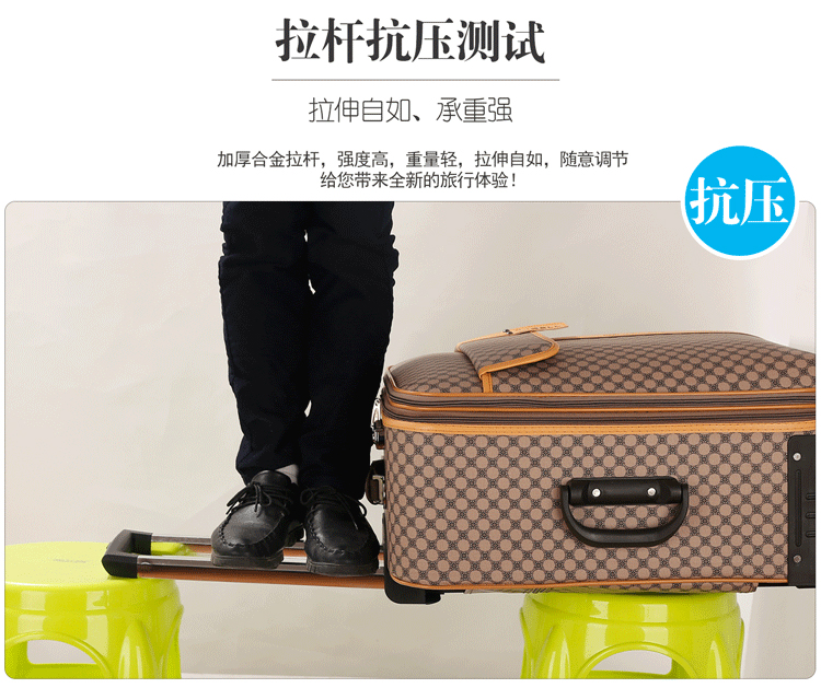 Hành lý bánh xe phổ nữ 20 inch 24 inch 26 inch xe đẩy trường hợp vali hộp sinh viên nam hộp mật khẩu hành lý vali kéo vải