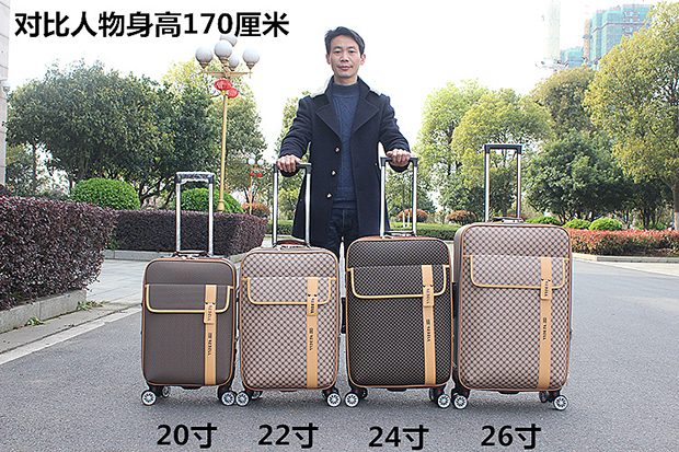 Oxford Brass vali vali hành lý phổ bánh xe nữ mật khẩu vali nam 20 inch 24 sinh viên kéo hộp hành lý vali cao cấp