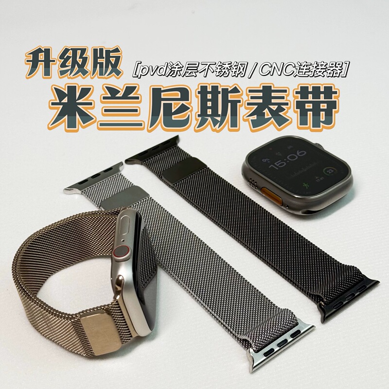 Suitable for Huaqiangbei Cd12Max Milan Magnetic Metal Watch Strap S11/S10 Stainless Steel Wristband 35mm Universal Suitable for Huaqiangbei Cd12Max Milan Magnetic Metal Watch Strap S11/S10 Stainless Steel Wristband 35mm Universal