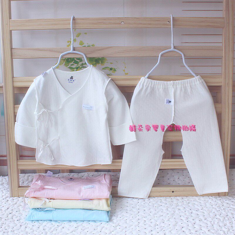 Newborn Clothes Pure Cotton Kimono Suit Air Cotton Half Back Baby Spring Autumn Normal Thin Thick Suit 52-59