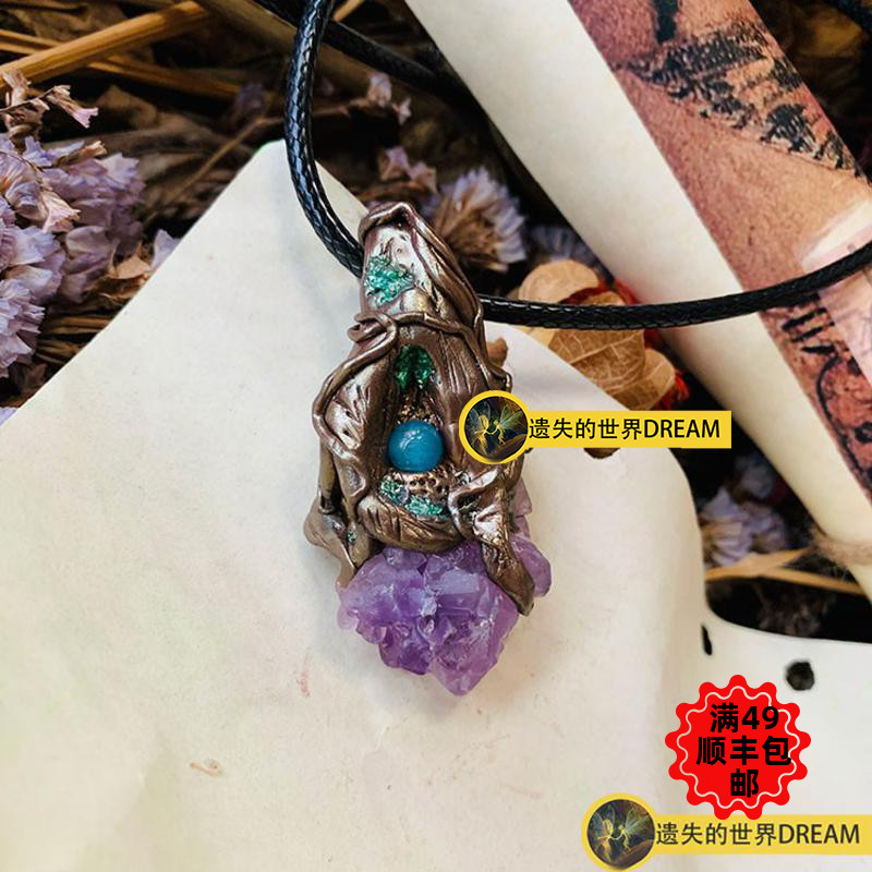 form ties handmade crystal necklace each unique and picture may slightly vary pendant