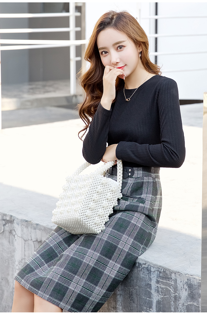 Áo dài cách tân mùa thu 2018 của Ou Shiman Jin trong chiếc váy dài chạm đáy váy Slim J18CL1733 váy suông