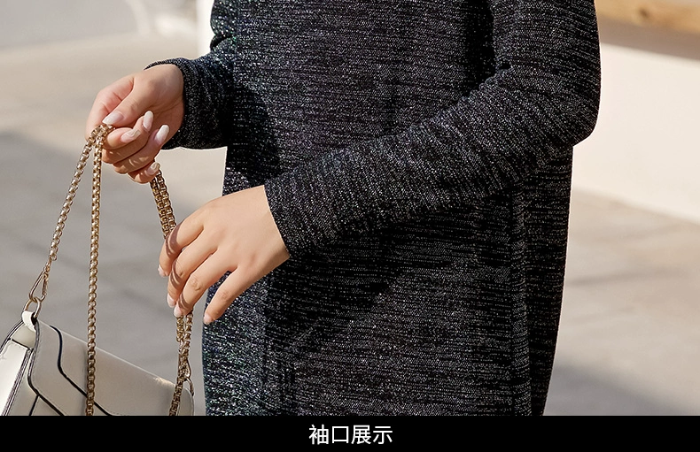Ou Shiman Jin 2018 mùa thu mới đầm khí chất lụa sáng màu dài váy dài đoạn J18CL1717