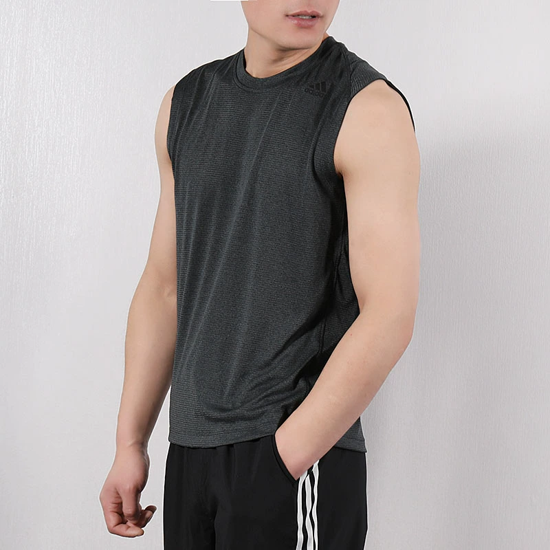 Adidas Adidas Men Running Running Short Vest Vest Áo thun CE7278 - Áo phông thể thao