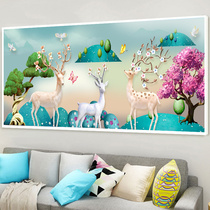 Hair Treasure Elk Road Cross Stitch 2022 Thread Embroidered 2021 New Living Room Full Embroidered hand yourself embroidered bedroom landscape scenery