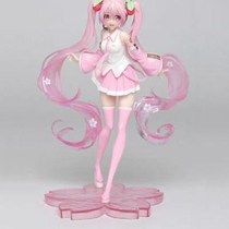   Hatsune Miku Cherry Blossom Hatsune rabbit ear Hatsune wedding Hatsune Jingpin hand-made boxed model pendulum