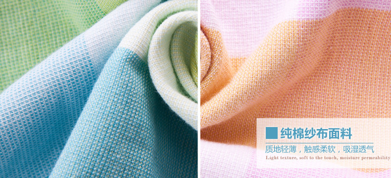 Gối cotton vàng hai gạc đôi hấp thụ độ ẩm mềm mại và thoáng mát mùa hè GA2095 - Khăn gối khăn choàng gối
