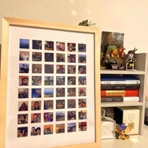 9 Palace G Photo Frame DIY Couple Birthday Gift Girlfriends Cartoon Tennis Red Recommend Black And White Color Big Head Stick To Look Good