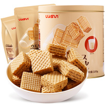 Li Xiang Xiaohong Book soybean milk wafer sandwich biscuit 120g bag net red day tea Hokkaido flavor snacks