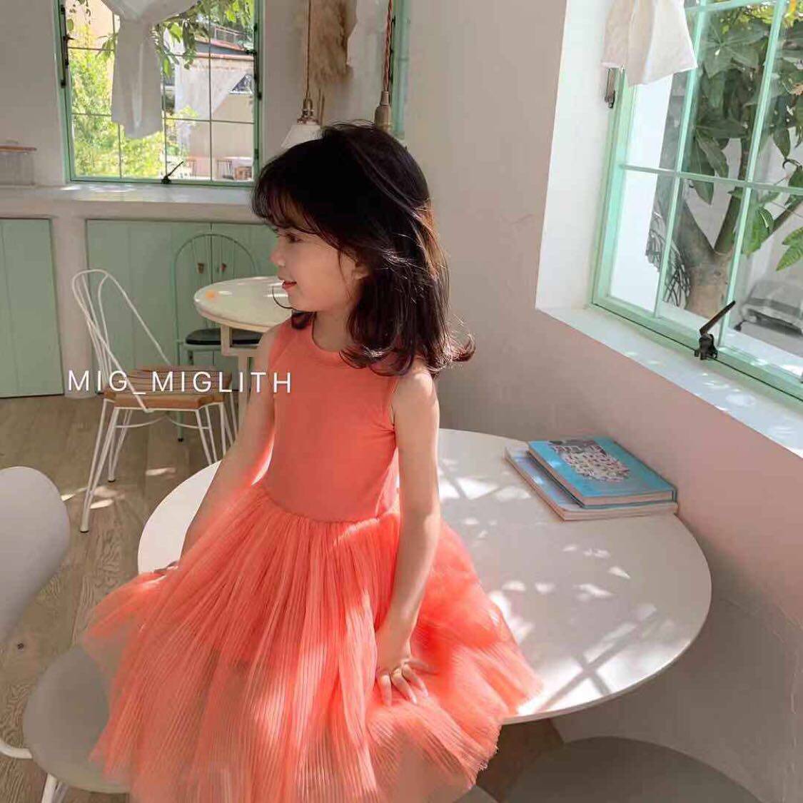 Xuan baby Korean children's clothing 2020 spring and summer new style girls super beautiful sundress Western style all-in-one dress yarn skirt