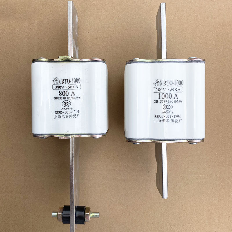 Shanghai Ceramic Factory RTO RT0-1000A 900A 800A 700A 700A fuse HR3 melt core insurance