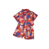 Рубашка для мальчиков, ретро пляжный детский комплект, коллекция 2023, подходит для подростков, пляжный стиль