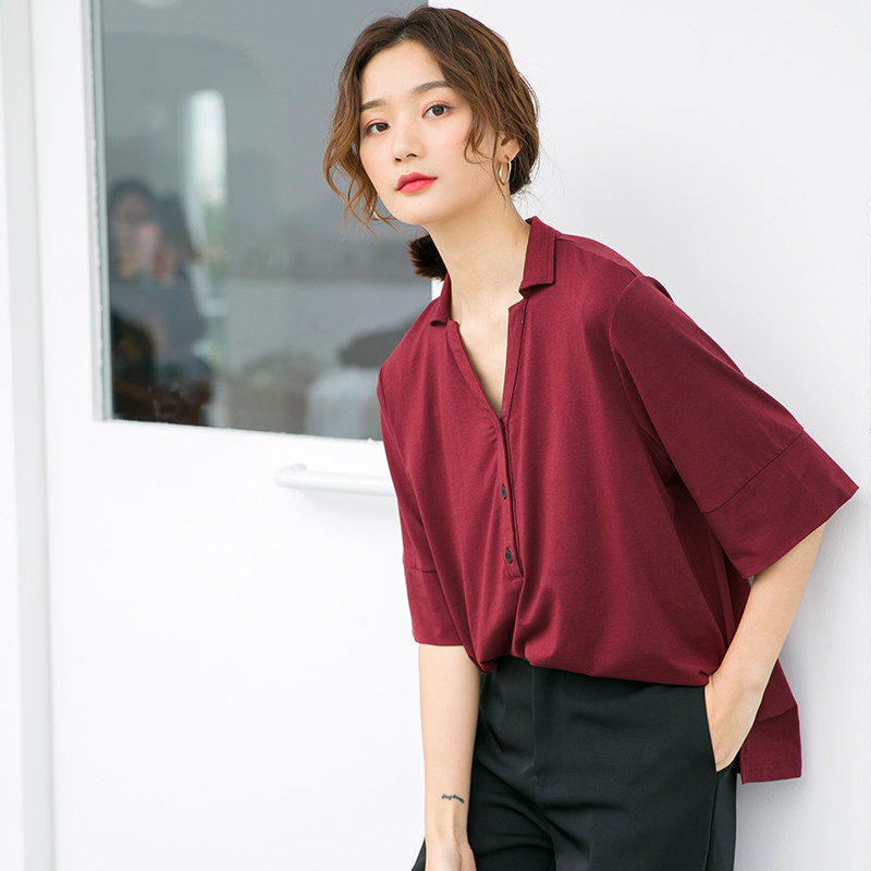 Breast-feeding clothes Summer out hot mom short sleeve spring wear outside pregnant women postpartum lactation clothes shirt nursing top