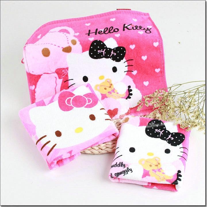 Foreign trade exports Japan all cotton cut active printing Katie Cat Cartoon Hangbang Hanging Rope