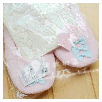 Exported to Japan original single high-quality towel texture butterfly-bow indoor Baotou shoes soft bottom floor carpet slippers for women