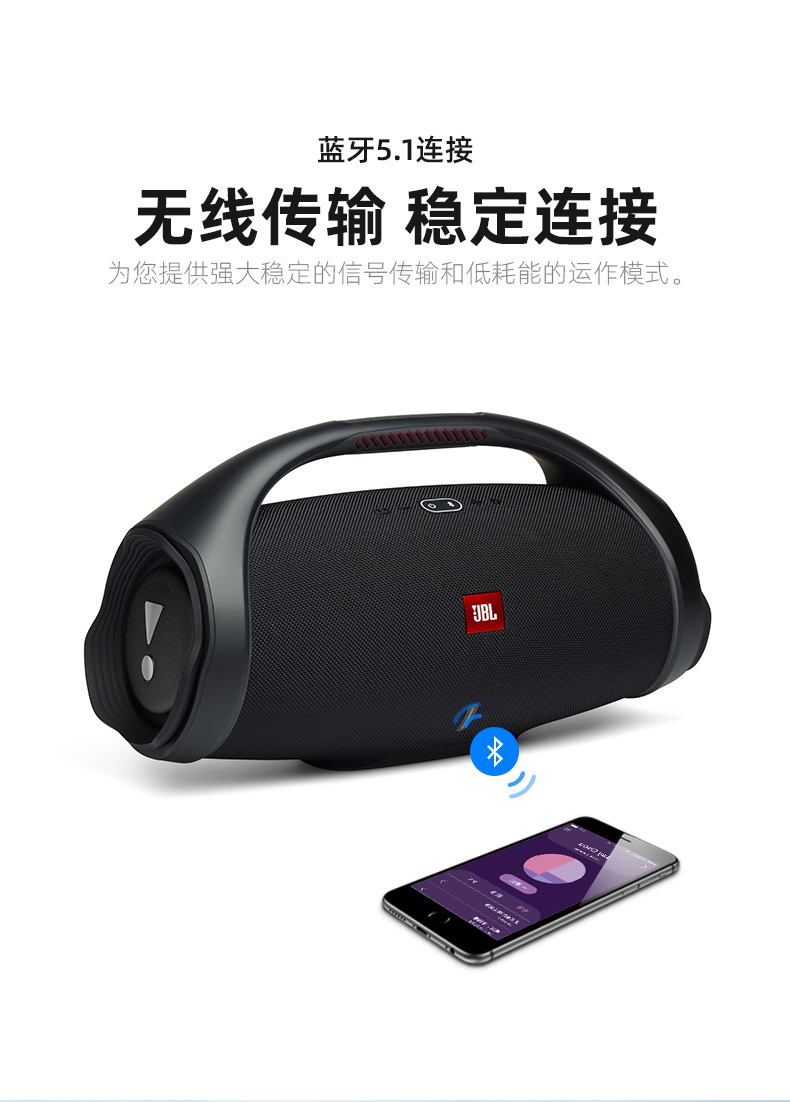 JBL BOOMBOX2 Music Ares 2nd Generation Wireless Bluetooth Speaker Portable Outdoor Audio hifi Bass Enhancement