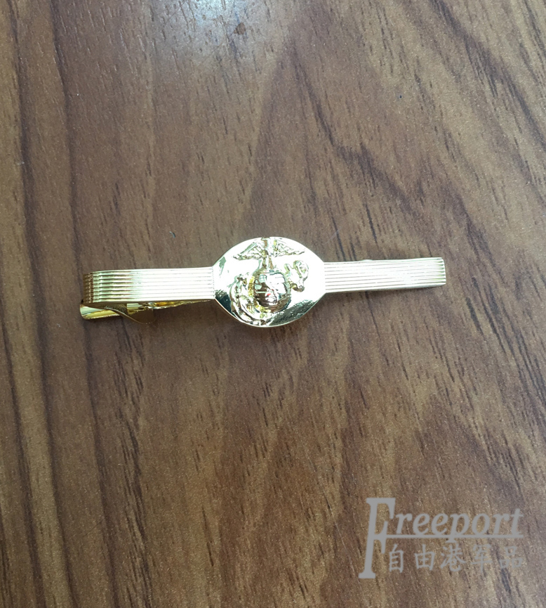 US Marine led with clip of navy Western suit collar clip