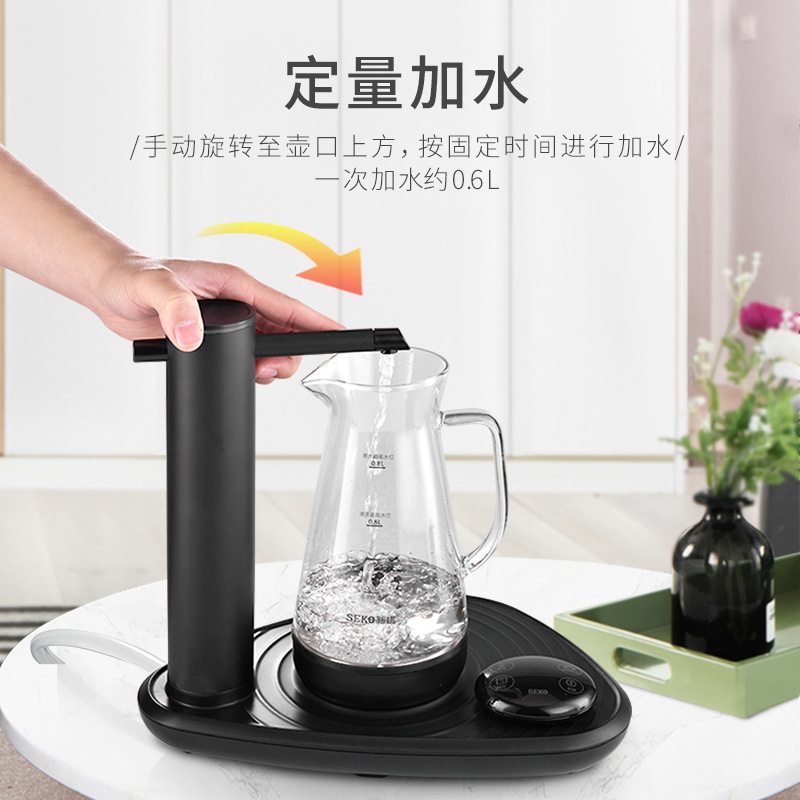 New Power Automatic Water Electric Kettle Home Tea Boiling Water Health Preservation Pot Multifunction Glass Cooking Tea Machine Office