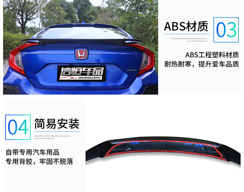Mười thế hệ sửa đổi cánh đuôi máy bay cánh miễn phí cánh máy bay thể thao cánh carbon sợi carbon mô hình cánh vịt đuôi cánh gió chuyên dụng cánh gió - Sopida trên đuôi cá xe hơi
