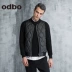 Odbo Odibi Châu Âu 2017 mùa đông mới thiết kế thời trang đường phố màu đen và trắng nam thời trang casual bông vest
