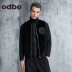 Odbo Odibi Châu Âu 2017 mùa đông thiết kế thời trang đường phố màu đen và trắng nam mới bông vest vest