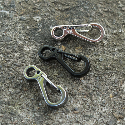 SF subsection Mini hanging buckle Classic concise Mini spring hanging buckle Fast hanging key buckle metal material EDC