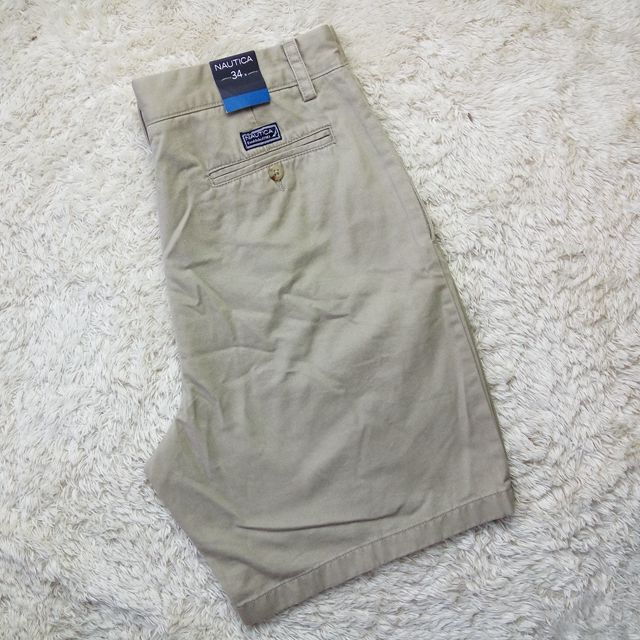 In-Stock Genuine American Nautica/Nautica Fashion Loose-Fit Men's Solid Color Casual Shorts Five-Point Pants Men's Trendy