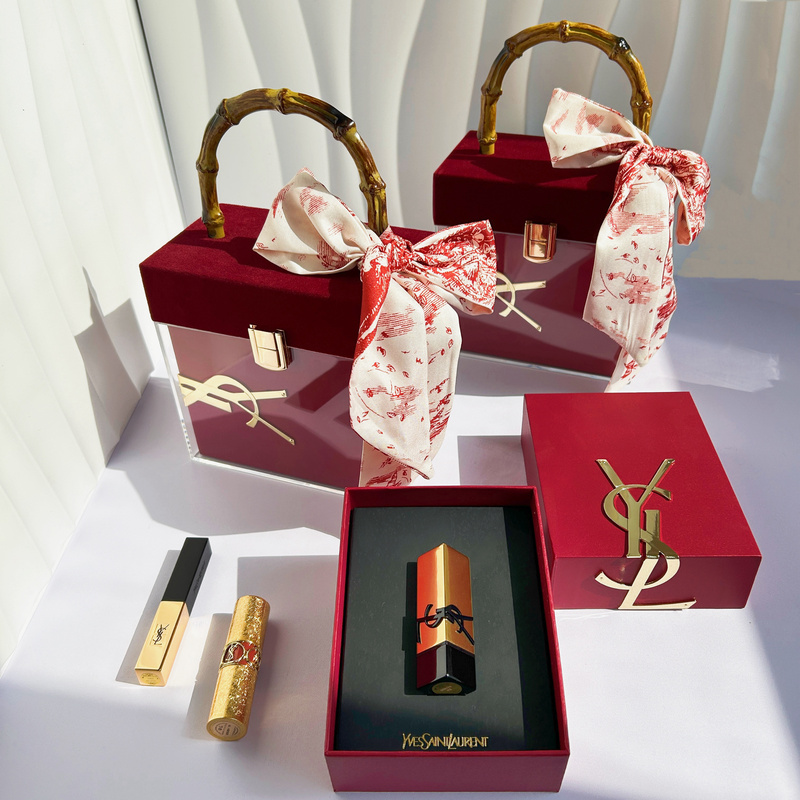 New Ysl Innovative Lipstick 35, Lipstick 1966, Lip Glaze 416 Gift Box, Christmas and Valentine's Day Gift for Best Friend
