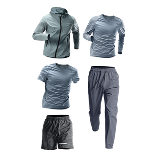 Sports suit men's running quick-drying clothing autumn professional morning running clothing outdoor new autumn and winter training fitness clothing