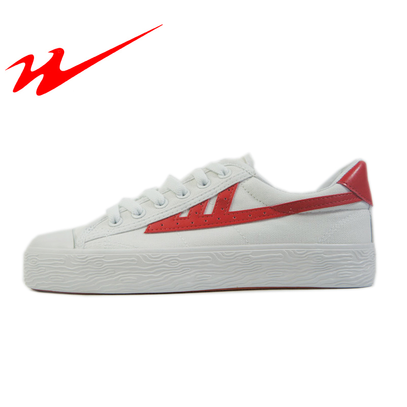 Counter Qingdao Double Star Fashion Casual Canvas Retro Men and Women Couples Non-slip Lightweight Basketball Shoes Magic Basket