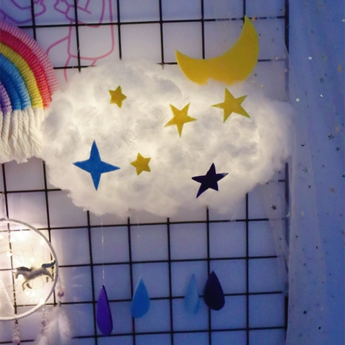 Ночник, хлопковый набор материалов, сумка, «сделай сам», облако, подарок на день рождения