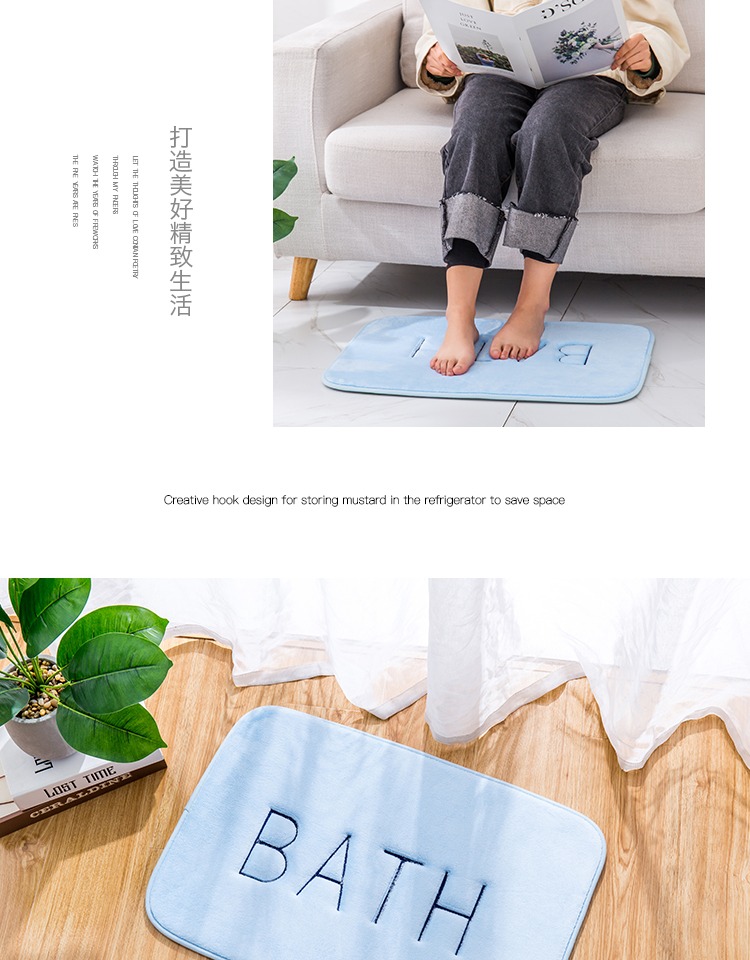 Sàn dày mat cửa mat cửa phòng tắm cửa phòng ngủ nhà mat phòng tắm mat mat thấm thảm - Thảm sàn thảm ghép trải sàn