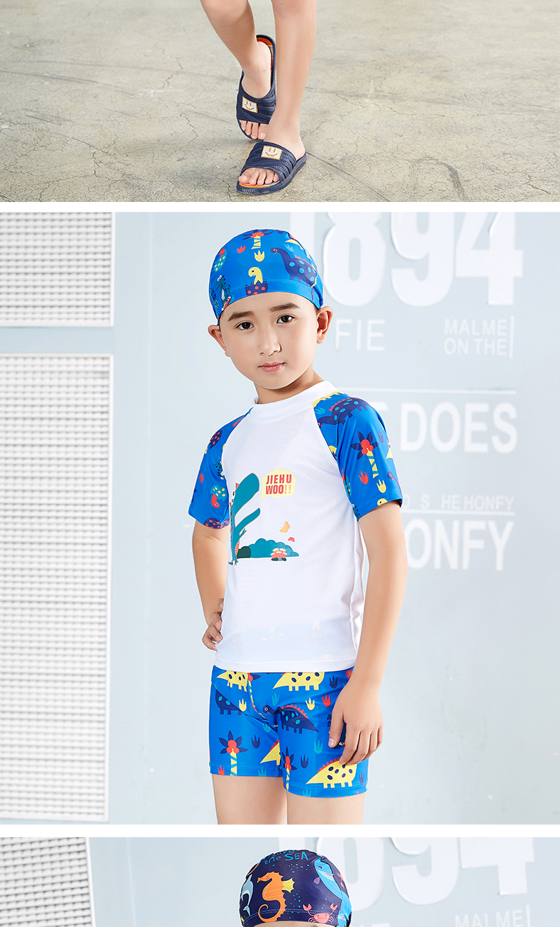 Đồ bơi cho trẻ em Bé trai và bé gái Đồ bơi cho bé Trẻ lớn Trẻ em Học sinh Kính bơi Mũ bơi Vòng tay Bộ đồ bơi - Bộ đồ bơi của Kid do boi cho be