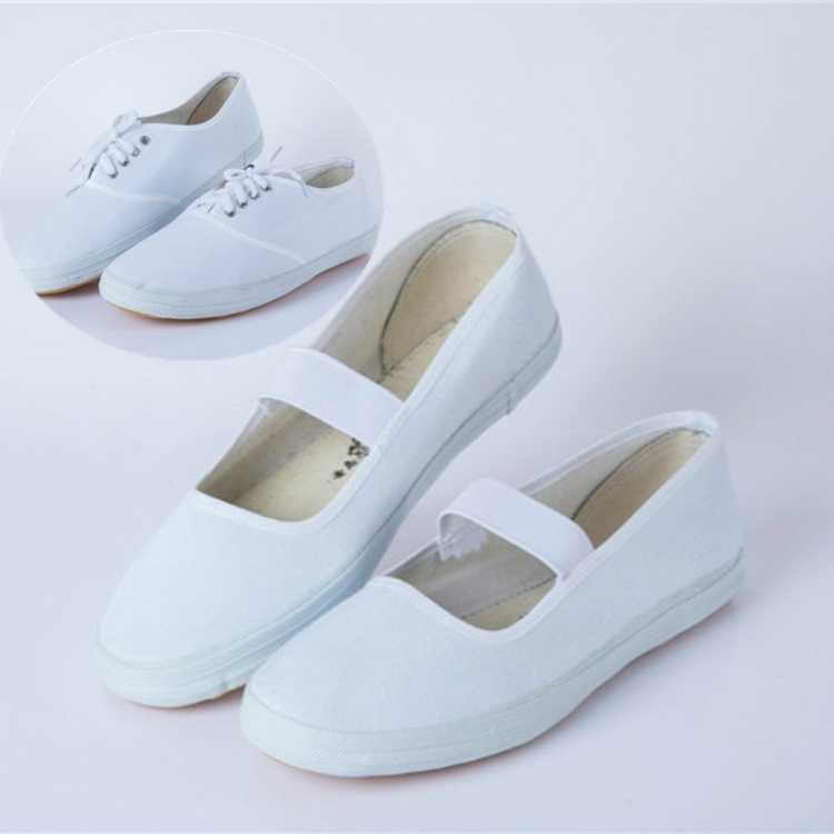 White gymnastics dance shoes children's girls dance shoes summer soft bottom performance shoes small white shoes yoga boys competition