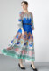 2023 Miyake pleated original quality 5.5m oversized skirt organ pleated print dress