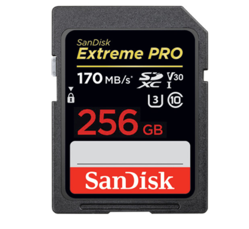 SanDisk256g memory sd card big card high speed camera memory cards 170m s U3 4K Canon single eye memory card
