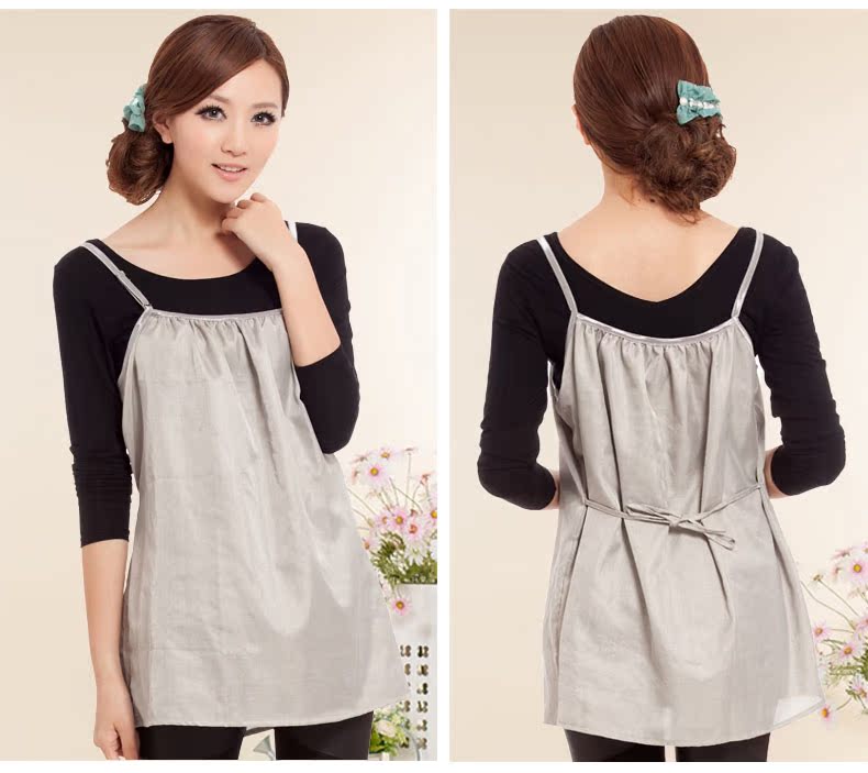Sợi bạc chống phóng xạ Tôi mang thai phụ nữ mang thai bức xạ phù hợp với đồ lót thai sản bốn mùa đích thực tạp dề chống bức xạ cho phụ nữ mang thai