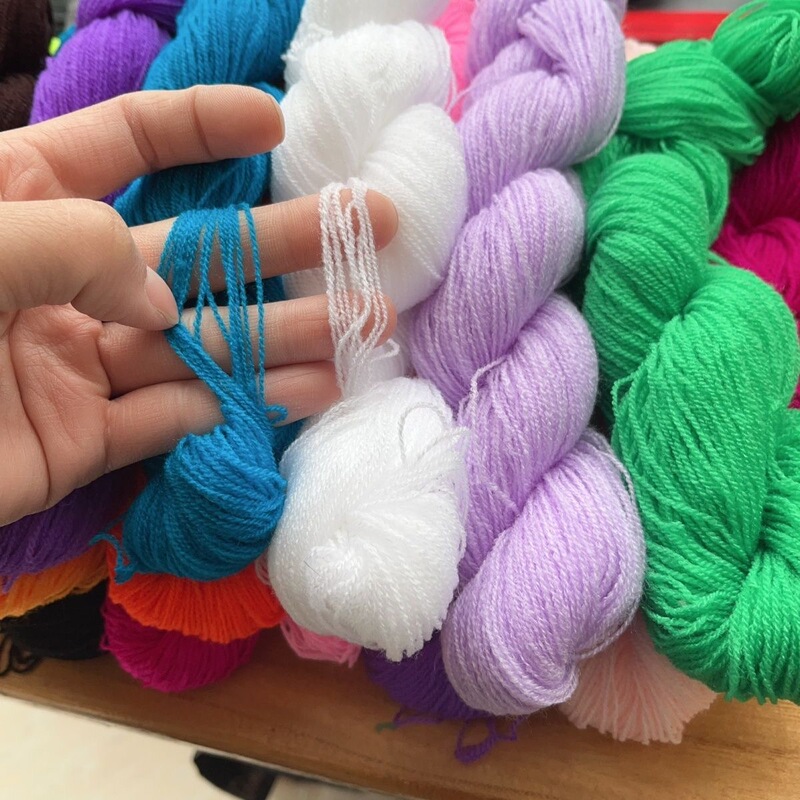 Buy 2 Pieces with Free Shipping, 20g Cashmere Fine Yarn, Fluffy Acrylic Yarn, Cross-Stitch Embroidery Thread, Doll Yarn