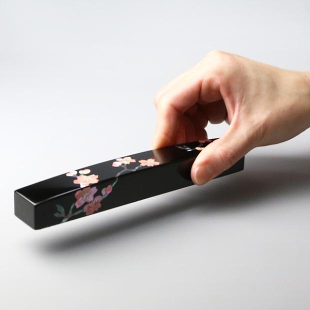 : Japan system of high guard lacquerware gold tire lacquerware upscale snail platinum Wen Crackdown Ruler Book House Swing Piece