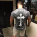 Brother Sports thun Slim Thể thao Bóng rổ Áo thun mỏng Thở Quần áo Cơ bắp Đàn ông Vòng eo Cổ ngắn Tay áo Áo phông thể thao