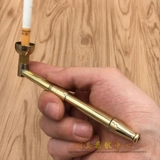 Чистый медный дым двойной использование портативное двойное дымовое бронзовое дымовое стержень сухой дымовой полюс табачный ковш