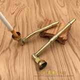 Чистый медный дым двойной использование портативное двойное дымовое бронзовое дымовое стержень сухой дымовой полюс табачный ковш