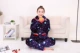 Bộ đồ ngủ có đệm flannel mùa đông được thiết lập Bộ ba lớp cộng với cotton lông cừu san hô dài tay bộ cotton mặc nhà
