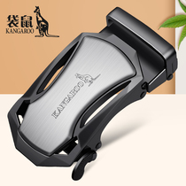 Kangaroo Belt Buckle Head Alloy Buckle Head Male Accessories Automatic Buckle Head Casual Business Belt Head New 3 5 clips