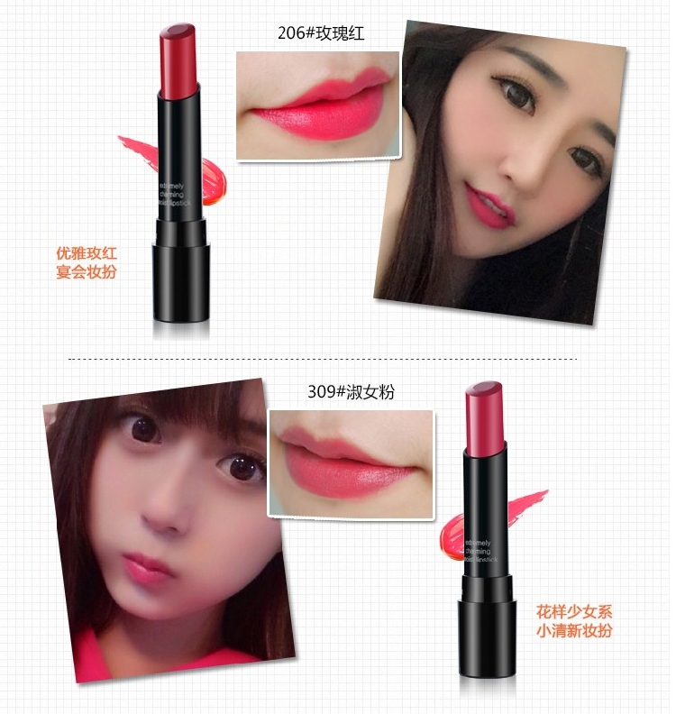 By nanda lipstick retro big red dưỡng ẩm kéo dài dưỡng ẩm cho dì barbie phấn son đỏ - Son môi black rouge a13